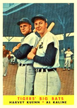 1958 Topps #304 Tigers Big Bats/Harvey Kuenn/Al Kaline
