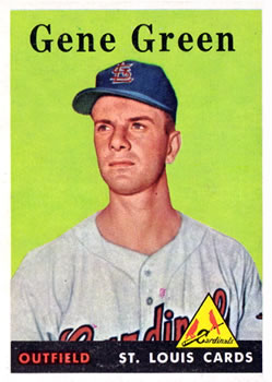 1958 Topps #366 Gene Green RC