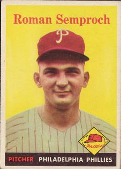 1958 Topps #474 Roman Semproch RC