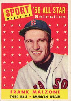 1958 Topps #481 Frank Malzone AS