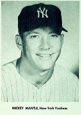 1958 Yankees Jay Publishing #9 Mickey Mantle