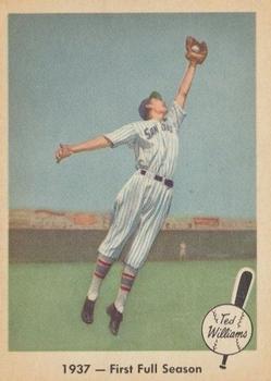 1959 Fleer Ted Williams #8 1937 First Full Season