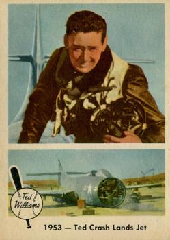 1959 Fleer Ted Williams #47 Ted Crash Lands Jet
