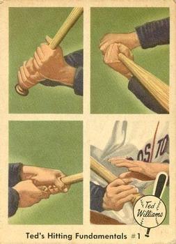 1959 Fleer Ted Williams #71 Hitting Fundamental 1
