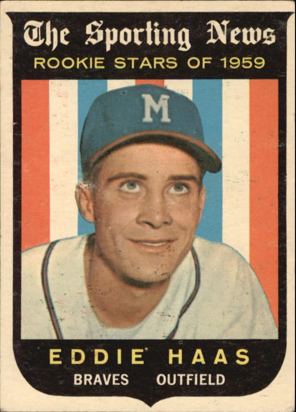 1959 Topps #126 Eddie Haas RS RC