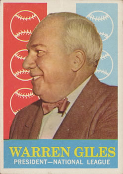 1959 Topps #200 Warren Giles NL PRES
