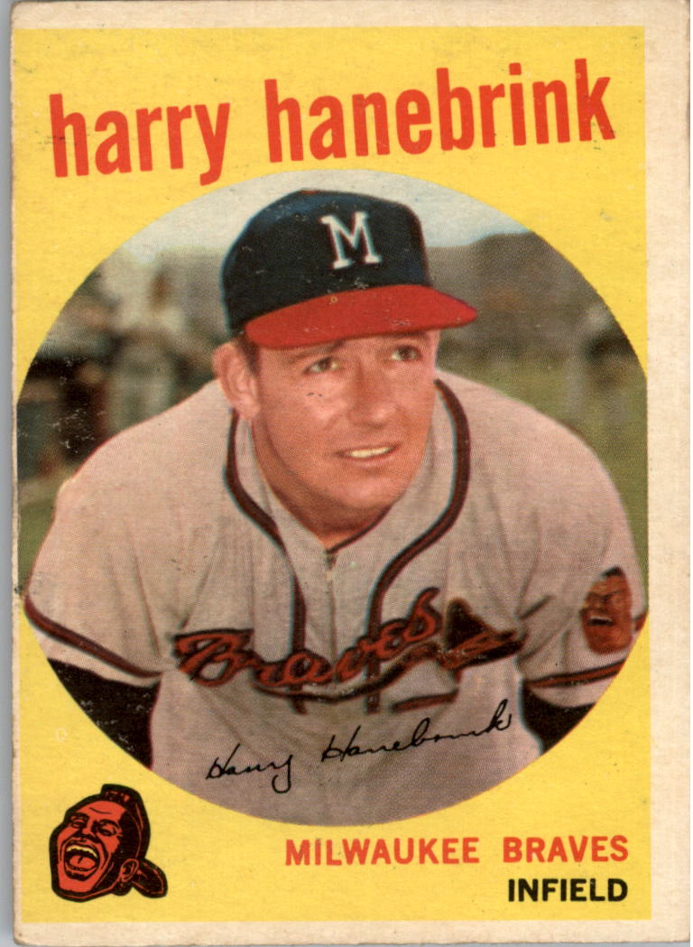 1959 Topps #322A Harry Hanebrink (with Traded Line)