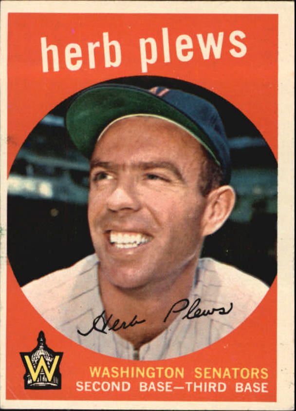 1959 Topps #373 Herb Plews