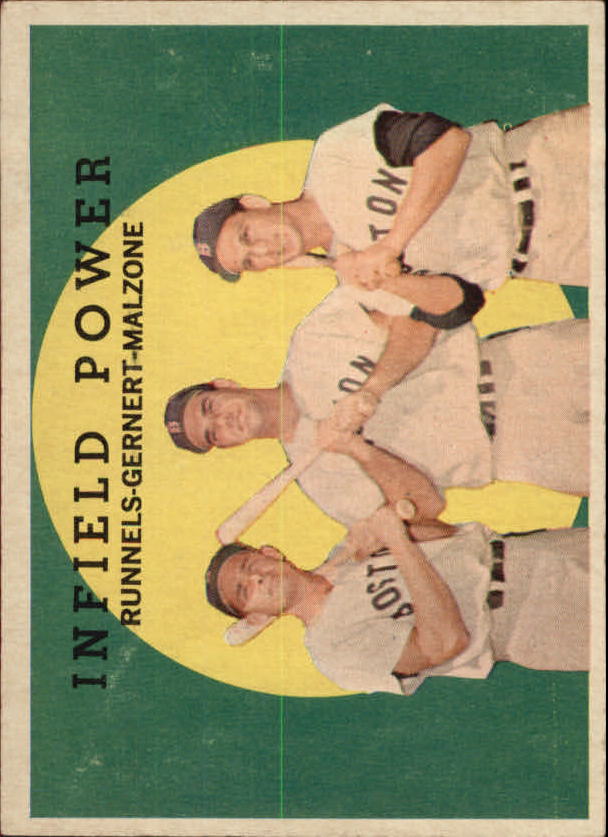1959 Topps #519 Infield Power/Pete Runnels/Dick Gernert/Frank Malzone