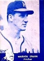 1960 Braves Lake to Lake #24 Warren Spahn
