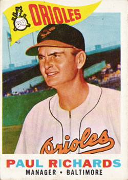 1960 Topps #224 Paul Richards MG