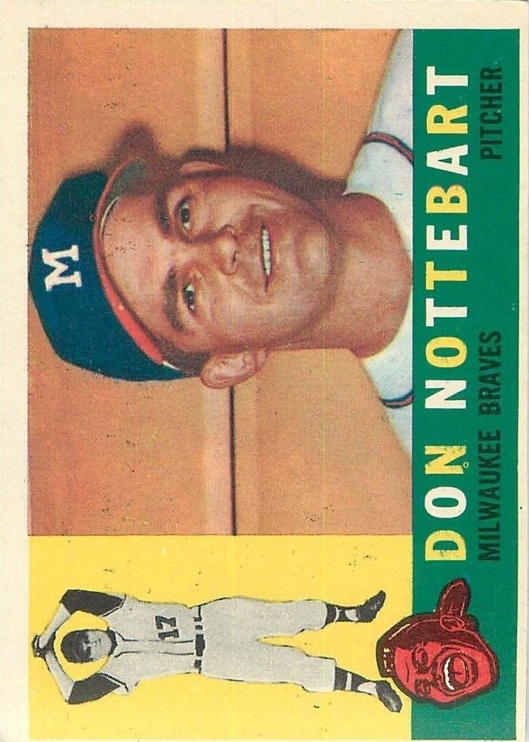 1960 Topps #351 Don Nottebart RC