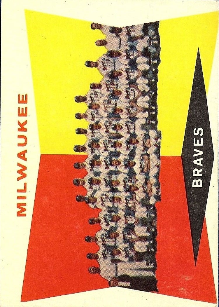1960 Topps #381 Milwaukee Braves CL