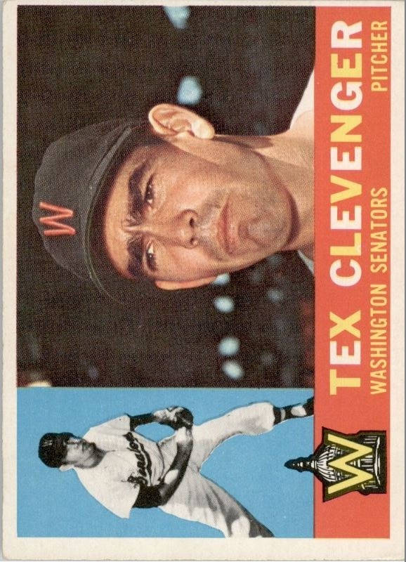 1960 Topps #392 Tex Clevenger