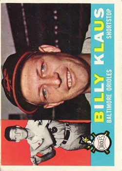 1960 Topps #406 Billy Klaus