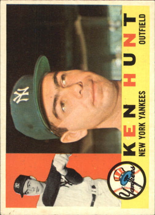 1960 Topps #522 Ken Hunt RC