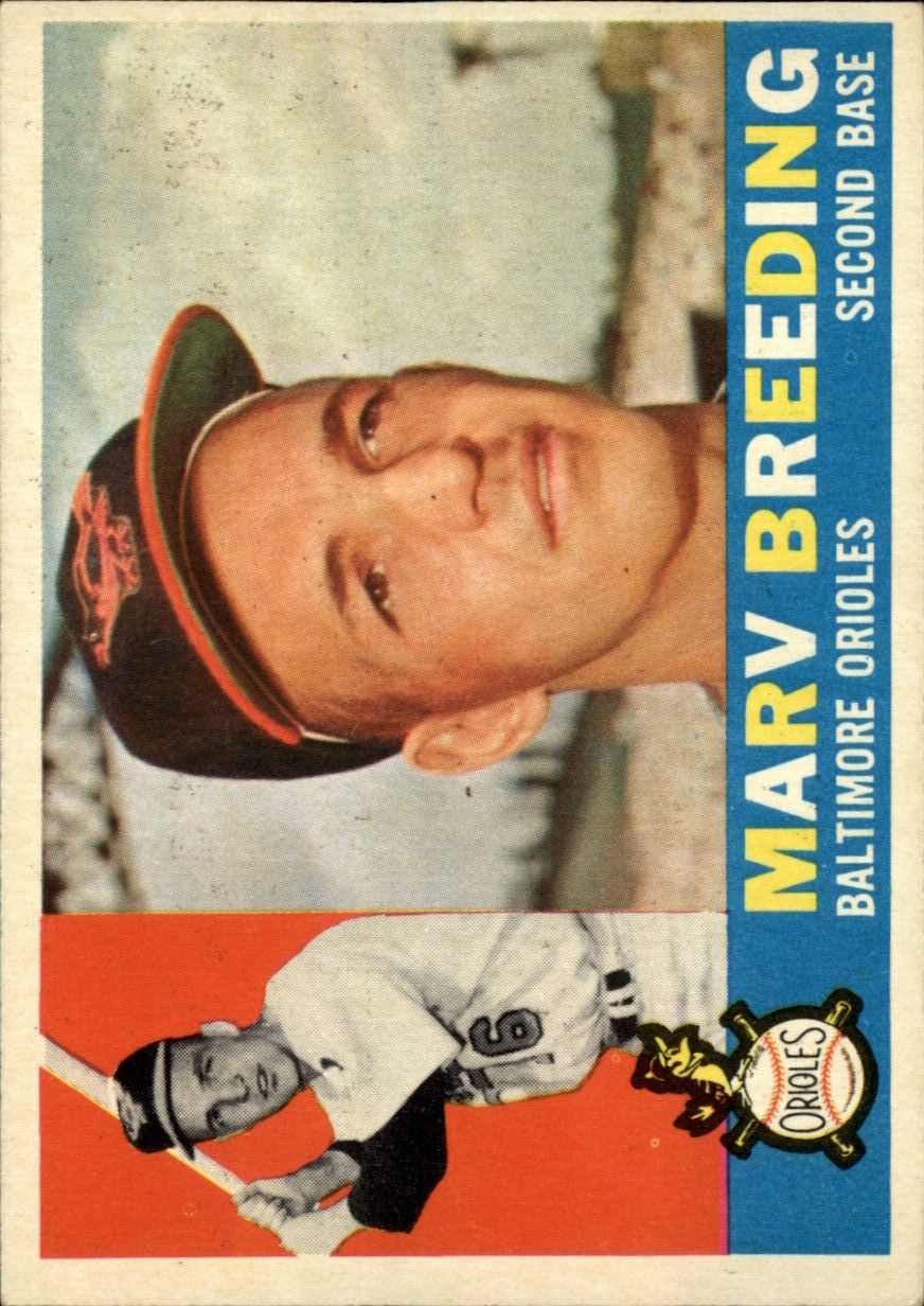 1960 Topps #525 Marv Breeding RC
