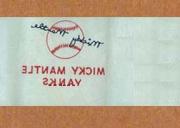 1960 Topps Tattoos #92 Mickey Mantle/(Autographed ball)