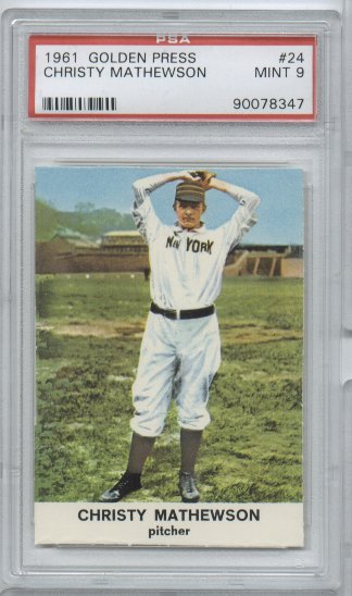 1961 Golden Press #24 Christy Mathewson