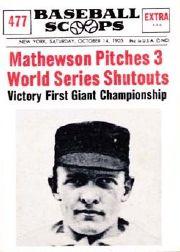 1961 Nu-Card Scoops #477 Christy Mathewson