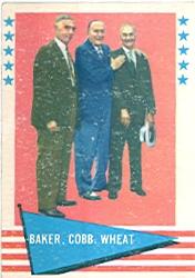 1961 Fleer #1 Frank Baker CL/Ty Cobb/Zack Wheat
