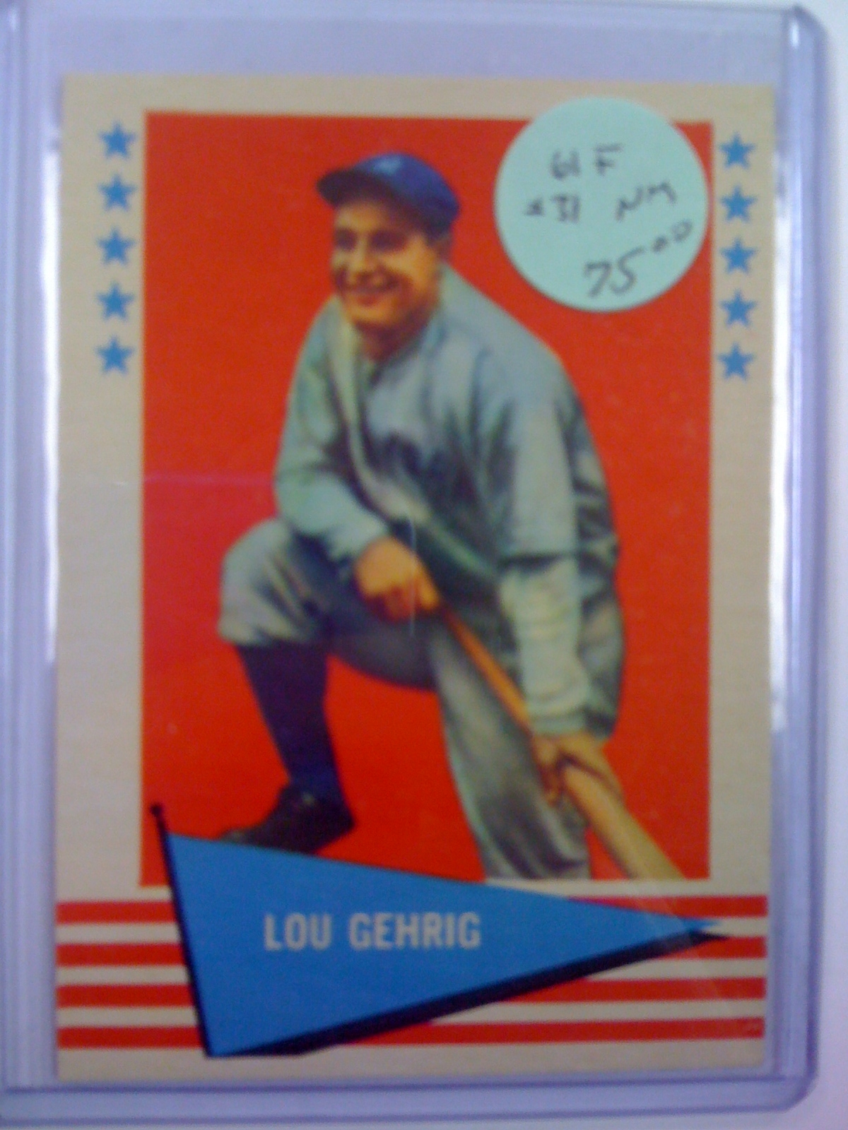 1961 Fleer #31 Lou Gehrig