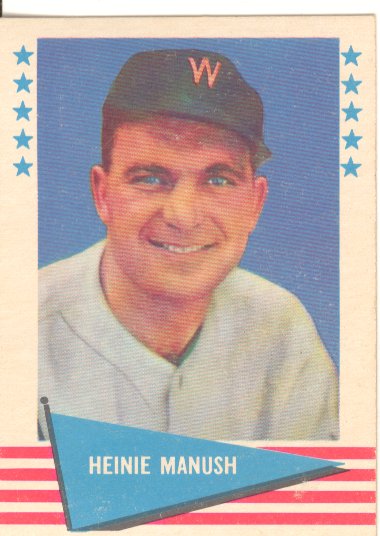 1961 Fleer #57 Heinie Manush