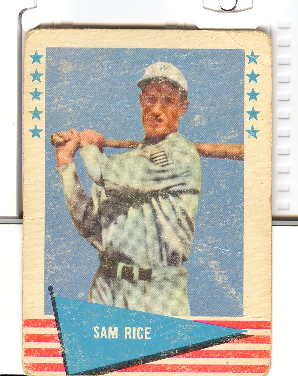 1961 Fleer #70 Sam Rice