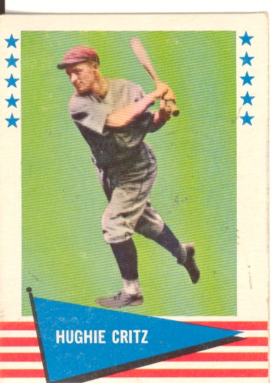 1961 Fleer #101 Hugh Critz