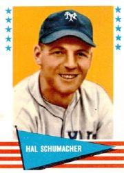 1961 Fleer #137 Hal Schumacher