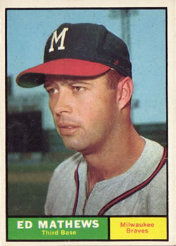 1961 Topps #120 Eddie Mathews