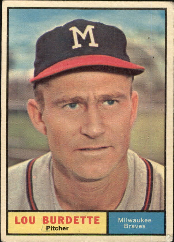 1961 Topps #320 Lou Burdette