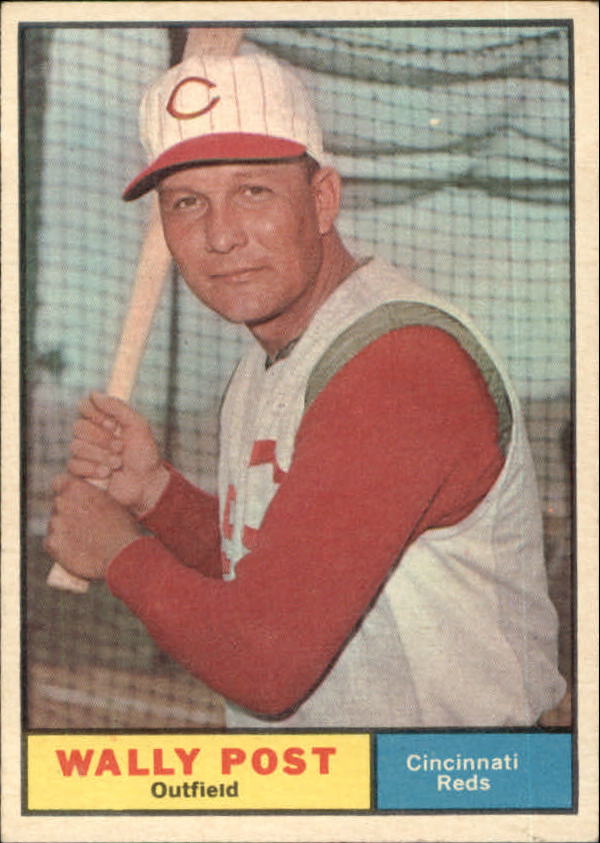 1961 Topps #378 Wally Post
