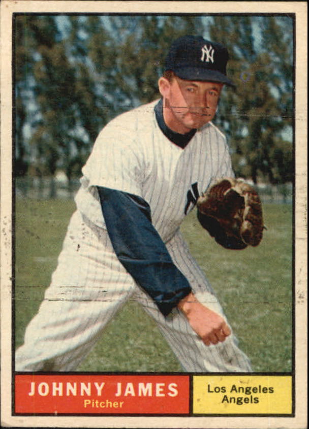 1961 Topps #457 Johnny James/(Listed as Angel,/but wearing Yankee/uniform and cap)