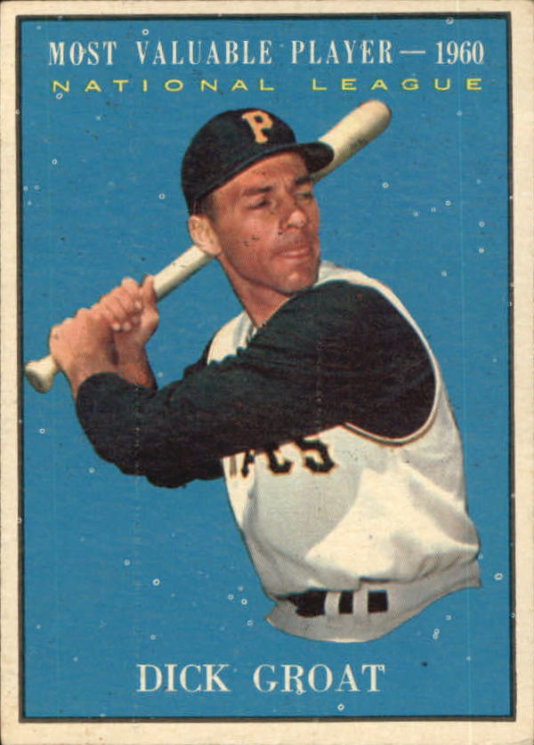 1961 Topps #486 Dick Groat MVP front image