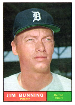 1961 Topps #490 Jim Bunning