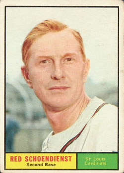 1961 Topps #505 Red Schoendienst