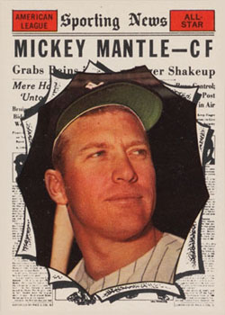 1961 Topps #578 Mickey Mantle AS