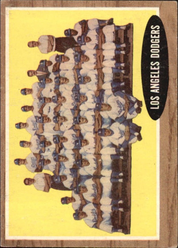 1962 Topps #43 Los Angeles Dodgers TC