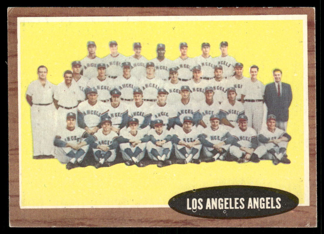 1962 Topps #132A Los Angeles Angels TC (No Inset Photos)