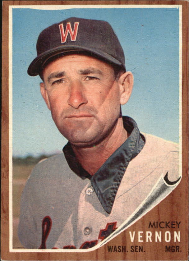 1962 Topps #152 Mickey Vernon MG front image