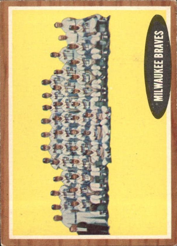 1962 Topps #158 Milwaukee Braves TC