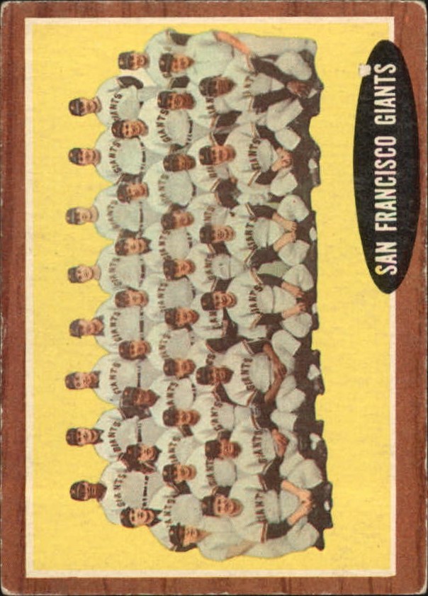1962 Topps #226 San Francisco Giants TC