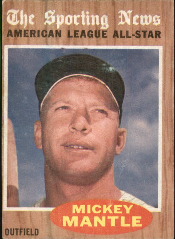 1962 Topps #471 Mickey Mantle AS