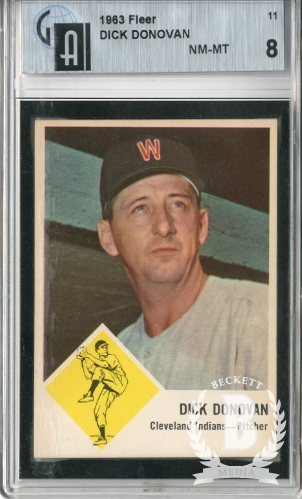 1963 Fleer #11 Dick Donovan