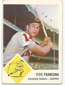 1963 Fleer #12 Tito Francona