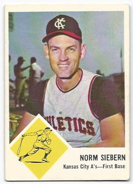 1963 Fleer #17 Norm Siebern