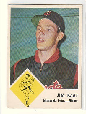 1963 Fleer #22 Jim Kaat