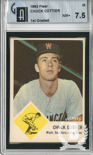 1963 Fleer #28 Chuck Cottier