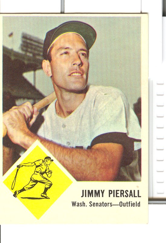 1963 Fleer #29 Jimmy Piersall